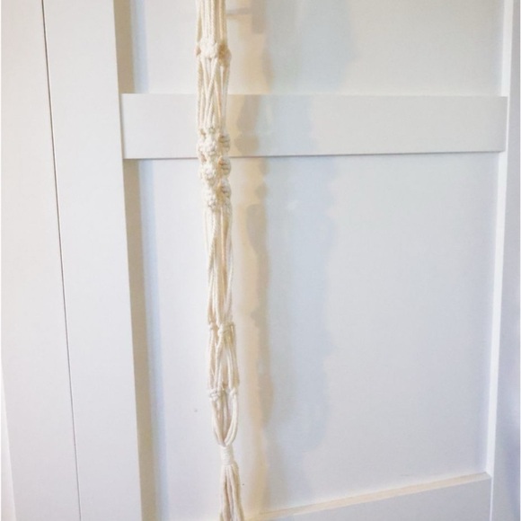 Terracotta Hanging Planter with Macrame Hanger - Picture 6 of 7